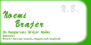 noemi brajer business card